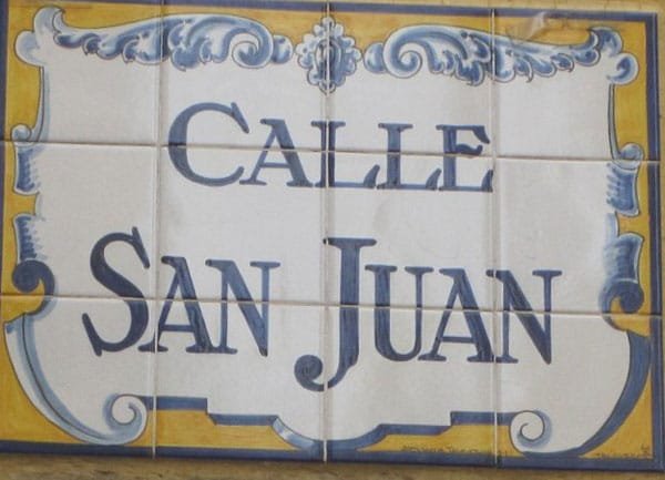 cartel de la Calle San Juan de Logroño